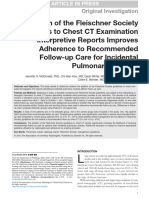 Addition of The Fleischner Society Guidelines To Chest CT Examination