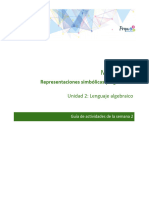 Módulo 14: Representaciones Simbólicas y Algoritmos