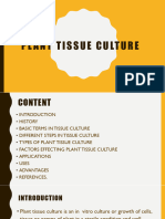 Plant Tissue Culture