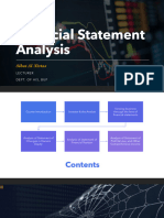 Analysis of Reformulated Financial Statements