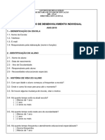 PDI - PLANO DE DESENVOLVIMENTO INDIVIDUAL Do AEE