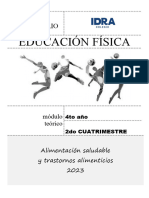 4to Año - 2do Cuatri - Alimentación Saludable y Trastornos Alimenticios