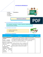 D4 A1 SESION Resolvemos Problemas