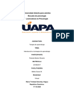 Terapia de Aprendizaje Tarea #1