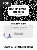 Crisis Hipertensiva e Hipotensiva