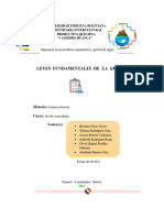 Informe Leyes Fundamentales de La Quimica