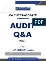 CA - Inter Audit Question Bank May2023 Nov2023