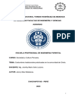 Trabajo de La Entrevista de Costumbres y Tradiciones