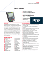 Megger MPQ1000 - Handheld Power Quality Analyzer Datasheet