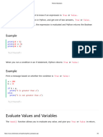 Python Booleans