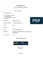 Course Plan Digital Electronics