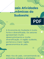 Principais Atividades Econômicas Do Sudoeste