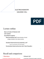 Electrochemistry Galvanic Cell New