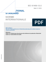 IEC 61400-12-2 Wind Turbines - Part 12-2 Power Performance