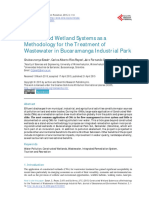 Constructed Wetland Systems As A Methodology For The Treatment of Wastewater in Bucaramanga Industrial Park