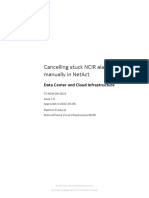 TS-NCIR-SW-0023 Cancelling Stuck NCIR Alarms Manually in NetAct