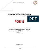 Pon S: Manual de Operaciones