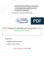 TP 01 Chimie Minérale