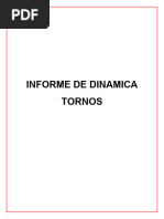 Informe de Dinamica Tornos