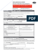 Declaration Perte Carte Identite Cni