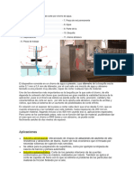 Diagrama de Una Máquina de Corte Por Chorro de Agua