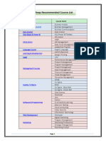 Recommended Courses Jun 2023