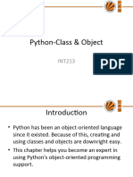 Lecture 8 Python OOP Classes and Objects