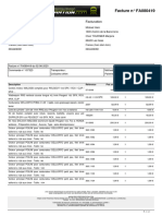 Facture N° FA080419: Livraison Facturation