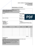 模板：形式发票 Proforma Invoice