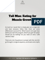 Tall Man Eating For Muscle Growth 2020