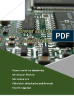 Power and Drive Elecrtonics MR - Hussien Muhsin Ms - Nabaa Issa Fdhelullah Abdulkarim Abdulmuhsin Fourth Stage (A)