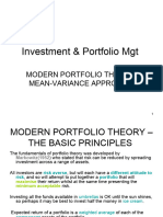 Portfolio Theory Week 3