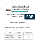 ECON3110 Group Project - FDI 