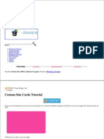 Custom Sim Cards Tutorial