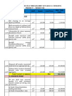 45,008.00 1. Excavation & Earth Work: Project:-Mixed Use Item Description Unit Quant Unit Price Sub. Total Cont