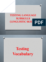 Testing Vocabulary