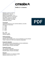 Ficha Tecnica Citroen C3 Trabajo Relaciones Caja de Cambios