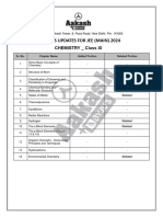 Chemistry Deleted and Added Portion For JEE Main 2024