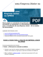 Como Criar Uma Empresa Júnior Na UFRGS - Empreendedorismo