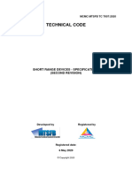 Short Range Devices Specification