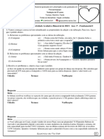 Revisão de Matemática 3º Ano (1 Atividade Avaliativa Bimestral 2023)