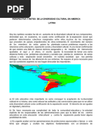 Perspectivas de La Diversidad Culturalen America Latina 1 Cuatrimestre