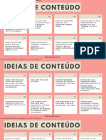 Bônus de 100 Ideias de Conteúdo Prontas