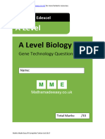 Gene Technology Questions AQA OCR Edexcel