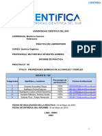 Informe 8 - Quimica Organica