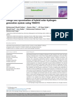 Design and Optimization of Hybrid Solar-Hydrogen Generation System Using TRNSYS