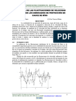 Influencia de Las Fluctuaciones de Velocidad Del Flujo en Los Enrocados de Protección en Cauces de Ríos