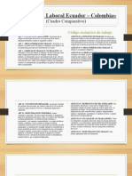 Cuadro Comparativo Legislación Laboral Ecuador - Colombia