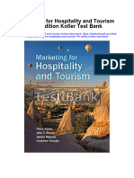 Marketing For Hospitality and Tourism 7th Edition Kotler Test Bank