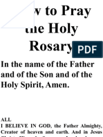 How To Pray The Holy Rosary